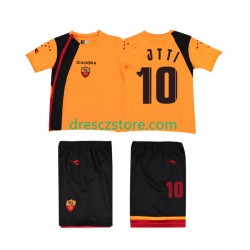 AS Řím TOTTI 10 2005- Retro Domácí Dres 2006 Krátký rukáv Děti Fotbalové Dresy