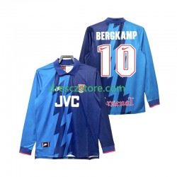 Arsenal Bergkamp 10 1995 1996 Retro Venkovní Dres Dlouhý rukáv Muže Fotbalové Dresy