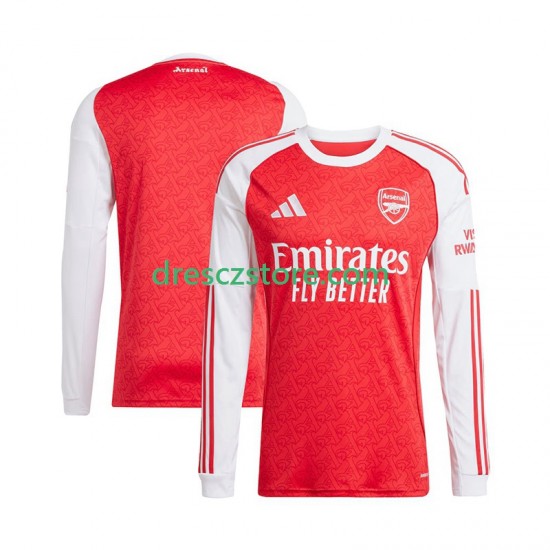 Arsenal Domácí Dres 2025-2026 Dlouhý rukáv Muže Fotbalové Dresy