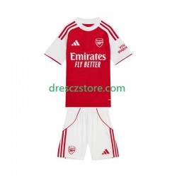 Arsenal Domácí Dres 2025-2026 Krátký rukáv Děti Fotbalové Dresy
