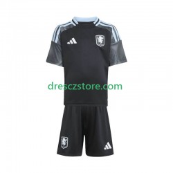 Aston Villa Venkovní Dres 2025-2026 Krátký rukáv Děti Fotbalové Dresy