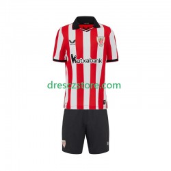 Athletic Bilbao Domácí Dres 2025-2026 Krátký rukáv Děti Fotbalové Dresy