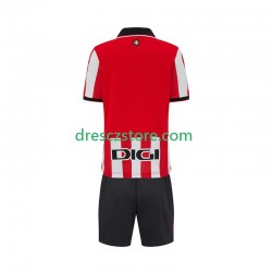 Athletic Bilbao Domácí Dres 2025-2026 Krátký rukáv Děti Fotbalové Dresy