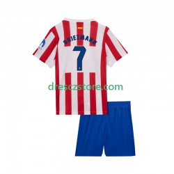 Atlético Madrid Antoine Griezmann 7 Domácí Dres 2025-2026 Krátký rukáv Děti Fotbalové Dresy