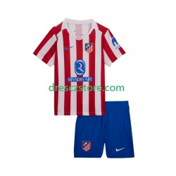 Atlético Madrid Domácí Dres 2025-2026 Krátký rukáv Děti Fotbalové Dresy