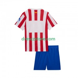 Atlético Madrid Domácí Dres 2025-2026 Krátký rukáv Děti Fotbalové Dresy