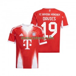 FC Bayern Mnichov Alphonso Davies 19 Domácí Dres 2025-2026 Krátký rukáv Muže Fotbalové Dresy