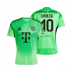 FC Bayern Mnichov Jonas Urbig 40 Brankářské Domácí Dres 2025-2026 Krátký rukáv Muže Fotbalové Dresy