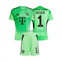 FC Bayern Mnichov Manuel Neuer 1 Brankářské Domácí Dres 2025-2026 Krátký rukáv Děti Fotbalové Dresy