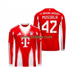 FC Bayern Mnichov Jamal Musiala 42 Domácí Dres 2025-2026 Dlouhý rukáv Muže Fotbalové Dresy