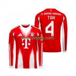 FC Bayern Mnichov Jonathan Tah 4 Domácí Dres 2025-2026 Dlouhý rukáv Muže Fotbalové Dresy