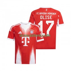 FC Bayern Mnichov Michael Olise 17 Domácí Dres 2025-2026 Krátký rukáv Muže Fotbalové Dresy