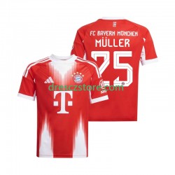 FC Bayern Mnichov Thomas Muller 25 Domácí Dres 2025-2026 Krátký rukáv Muže Fotbalové Dresy