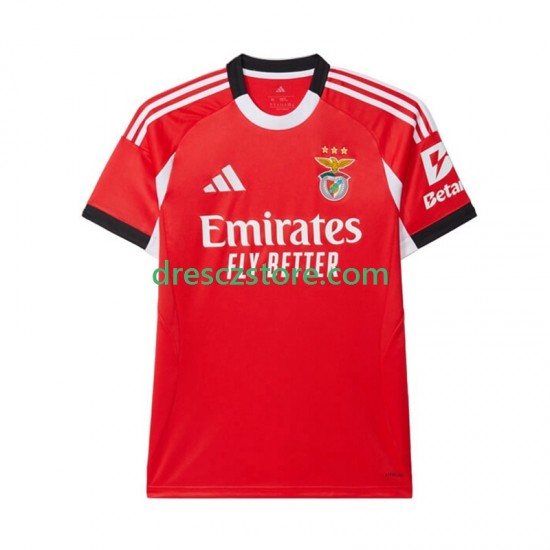Benfica Domácí Dres 2025-2026 Krátký rukáv Muže Fotbalové Dresy