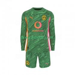 Borussia Dortmund Brankářské Domácí Dres 2025-2026 Dlouhý rukáv Děti Fotbalové Dresy