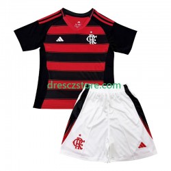 CR Flamengo Domácí Dres 2025-2026 Krátký rukáv Děti Fotbalové Dresy