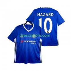 Chelsea HAZARD 10 2016-2017 Retro Domácí Dres Krátký rukáv Muže Fotbalové Dresy