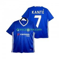 Chelsea KANTE 7 2016-2017 Retro Domácí Dres Krátký rukáv Muže Fotbalové Dresy