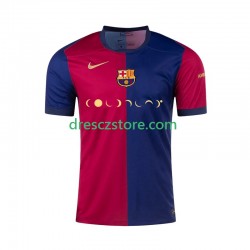 FC Barcelona Coldplay Domácí Dres 2024-2025 Krátký rukáv Muže Fotbalové Dresy