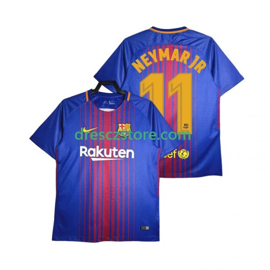 FC Barcelona Neymar JR 11 2017-2018 Retro Domácí Dres Krátký rukáv Muže Fotbalové Dresy
