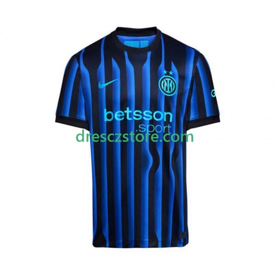 Inter Milán Domácí Dres 2025-2026 Krátký rukáv Muže Fotbalové Dresy