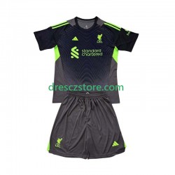 Liverpool Brankářské Domácí Dres 2025-2026 Krátký rukáv Děti Fotbalové Dresy