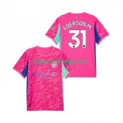 Manchester City Ederson Moraes 31 Brankářské Venkovní Dres 2025-2026 Krátký rukáv Muže Fotbalové Dresy