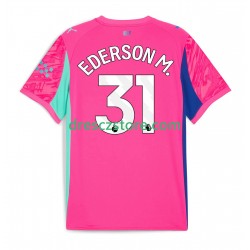 Manchester City Ederson Moraes 31 Brankářské Venkovní Dres 2025-2026 Krátký rukáv Muže Fotbalové Dresy