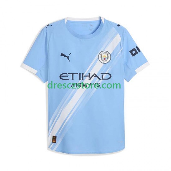 Manchester City Domácí Dres 2025-2026 Krátký rukáv Muže Fotbalové Dresy