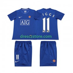 Manchester United GIGGS 11 Retro Venkovní Dres 2008 Krátký rukáv Děti Fotbalové Dresy
