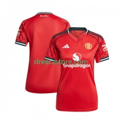 Manchester United Domácí Dres 2025-2026 Krátký rukáv Ženy Fotbalové Dresy