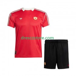 Manchester United d Icon Domácí Dres 2025-2026 Krátký rukáv Děti Fotbalové Dresy