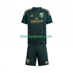 Portland Timbers Domácí Dres 2025 Krátký rukáv Děti Fotbalové Dresy