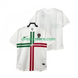 Portugalsko 2012 Retro Venkovní Dres Krátký rukáv Muže Fotbalové Dresy