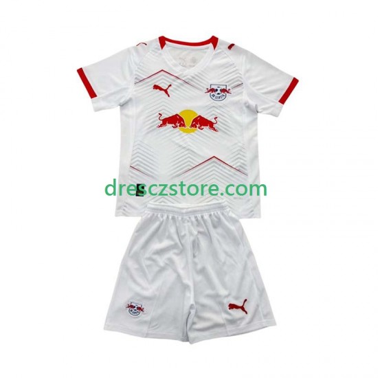 RB Leipzig Domácí Dres 2025-2026 Krátký rukáv Děti Fotbalové Dresy