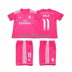 Real Madrid Bale 11 2014 2015 Retro Venkovní Dres Krátký rukáv Děti Fotbalové Dresy