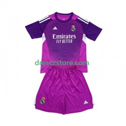 Real Madrid Brankářské Venkovní Dres 2025-2026 Krátký rukáv Děti Fotbalové Dresy