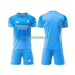 Real Madrid Brankářské Domácí Dres 2025-2026 Krátký rukáv Děti Fotbalové Dresy