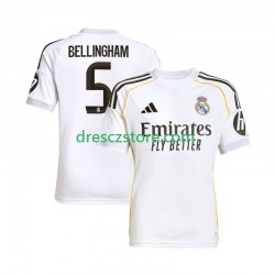 Real Madrid Jude Bellingham 5 Domácí Dres 2025-2026 Krátký rukáv Muže Fotbalové Dresy