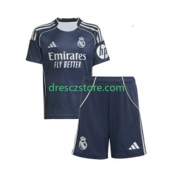Real Madrid Venkovní Dres 2025-2026 Krátký rukáv Děti Fotbalové Dresy