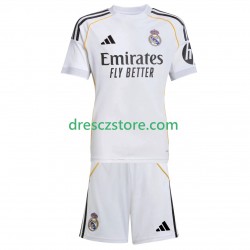 Real Madrid Domácí Dres 2025-2026 Krátký rukáv Děti Fotbalové Dresy
