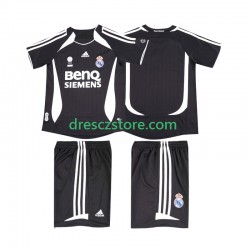 Real Madrid 2007 Retro Venkovní Dres 2006 Krátký rukáv Děti Fotbalové Dresy