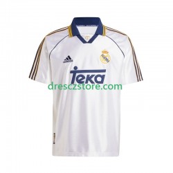 Real Madrid -2000 Retro Domácí Dres 1999 Krátký rukáv Muže Fotbalové Dresy