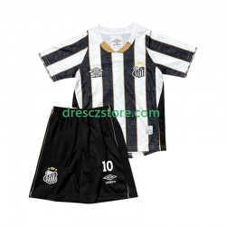 Santos FC Neymar JR 10 Venkovní Dres 2025-2026 Krátký rukáv Děti Fotbalové Dresy