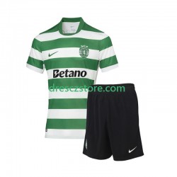 Sporting CP Domácí Dres 2025-2026 Krátký rukáv Děti Fotbalové Dresy