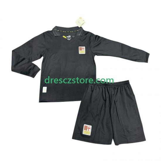 AC Milán 125th Anniversary Brankářské Domácí Dres 2024-2025 Dlouhý rukáv Děti Fotbalové Dresy