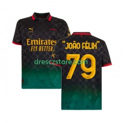 AC Milán JOAO FELIX 79 Čtvrtý Dres 2024-2025 Krátký rukáv Muže Fotbalové Dresy