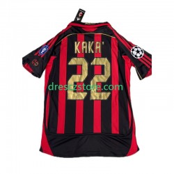 AC Milán KAKA 8 2007 Retro Domácí Dres 2006 Krátký rukáv Muže Fotbalové Dresy