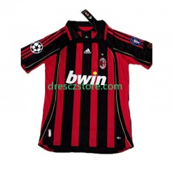 AC Milán KAKA 8 2007 Retro Domácí Dres 2006 Krátký rukáv Muže Fotbalové Dresy