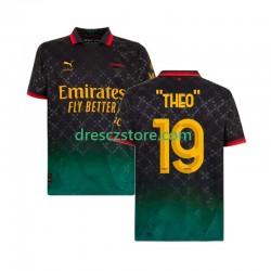 AC Milán THEO 19 Čtvrtý Dres 2024-2025 Krátký rukáv Muže Fotbalové Dresy